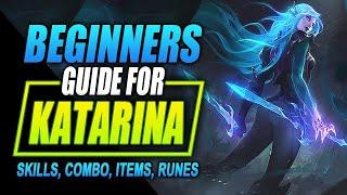 WILD RIFT NEW CHAMPION KATARINA GUIDE | Tutorial for Skill Combo, Items, and Gameplay