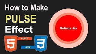 Make Pulse Effect Tutorial | Learn Web Code