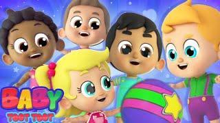 Five Little Babies Jumping On The Bed | Nursery Rhymes and Kids Songs with Baby Toot Toot