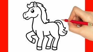 HOW TO DRAW A HORSE EASY STEP BY STEP