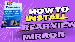 how to install a rear view mirror on e39 540i