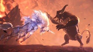 Monster Hunter World: Iceborne - Rajang vs Kirin Ecology Intro Cutscene