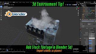 Using 2d Stock Elements in Blender: Quicktip for better environments Ft. CityBuilder3d