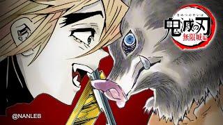 【鬼滅の刃】無限城編  Part 4 Kanao Inosuke vs Douma | Demon Slayer Manga Animation | Fan-Animation | Nanleb