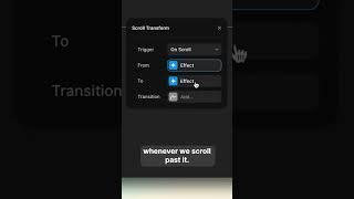 Learn how to move elements horizontally on the scroll in less than a minute  #Framer #tutorial