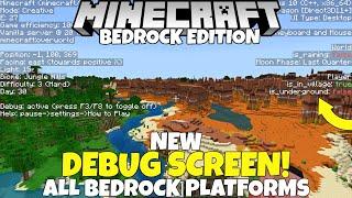 NEW Debug Screen Addon For Minecraft Bedrock Edition! (F3 Screen) MCPE PC Xbox Ps4 Switch