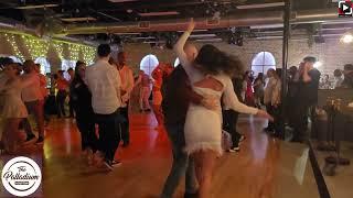 Christie y Robert Moreno social dancing at Palladium Salsa Social Houston