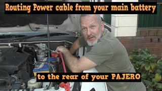 Routing Cable from the engine bay to the back of your Pajero