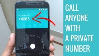 How To Call Anyone With Private Number Or Unknown Number