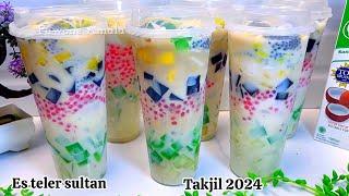 PANTAS VIRAL ‼️IDE TAKJIL RAMADHAN NANTI || ES TELER BAR BAR CANTIK DAN CREAMY NYA KEBANGETAN