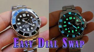 SteelDive & Seiko Modify | Easy modding for beginners | Dial Swap Demonstration