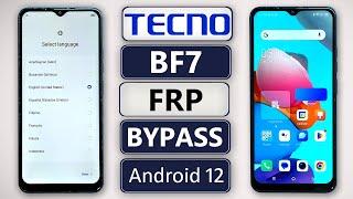 Tecno BF7 Frp Bypass Android 12 | Tecno Spark Go 2023 (BF7) Gmail/Google Account Bypass Without Pc |