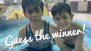 3 hour Swimming Pool Challenge! Winner Kaun?