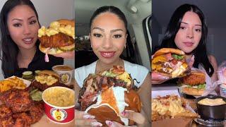 tiktok mukbang compilation pt 1 | eating burger and fries