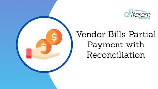 Vendor Bills Partial Payment and Reconciliation In Odoo