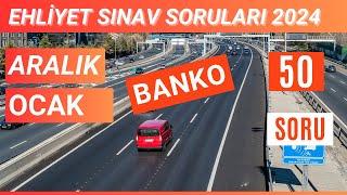 Ehliyet Sınav Soruları 2024 | Aralık, Ocak Çıkmış Ehliyet Sorularını Çöz