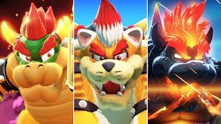 Super Mario 3D World + Bowser's Fury - All Bowser Bosses (No Damage)