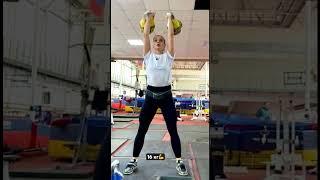 Длинный цикл. Сила и красота. 16 кг в каждой руке. #гиревойспорт #гири #kettlebell #гиря #longcycle