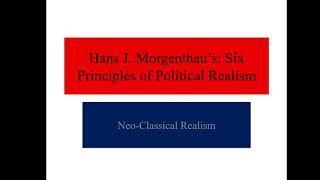 Morgenthau's Six Principles