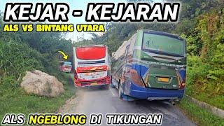 NGEBLONG DI TIKUNGAN ll BUS ALS DAN BINTANG UTARA SALING KEJAR-KEJARAN #bus #busals #busoleng