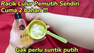 RACIK LULUR PEMUTIH SENDIRI CUMA PAKE 2 BAHAN !!! CARA AGAR KULIT PUTIH PERMANEN / DIY SCRUB BADAN