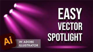 How to Make Vector Spotlights in Adobe Illustrator - Full Tutorial
