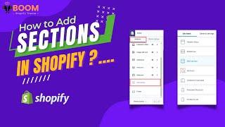 How to Add Sections to Shopify Store | Shopify Theme Tutorial | Do it Yourself