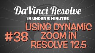 DaVinci Resolve in Under 5 Minutes:  Using Dynamic Zoom in DaVinci Resolve 12.5