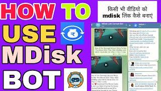 How to use mdisk bot | How to convert video into mdisk link