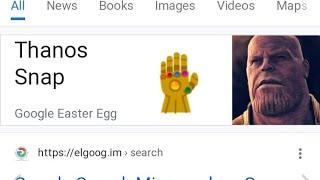 Thanos Infinity Gauntlet Snap Google Trick Amazing ?