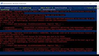 How To Fix Powershell Deployment Failed With HRESULT 0x80073D02 [StartMenuExperienceHost.exe]