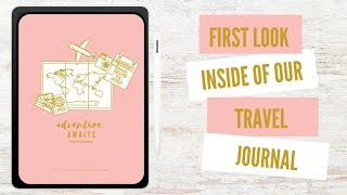 First Look Inside Of Our Digital Travel Journal | Digital Journals | Journal With Me