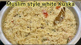 Muslim Style White Kuska | Kuska Rice | Veg Kuska in Tamil | Empty Biriyani