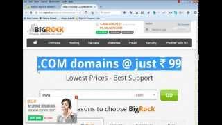 Bigrock 99 Domain Coupon Code | Bigrock Coupon 99