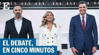 DEBATE 23J | Los mejores momentos de Sánchez (PSOE) , Díaz (Sumar) y Abascal (Vox) | EL PAÍS