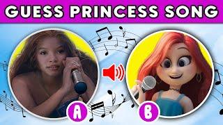 Guess Princess SONG? | The Little Mermaid, Elsa, Peach, TEENAGE KRAKEN | FLASH QUIZ