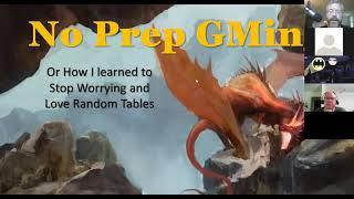 No-Prep RPG Gamemastering