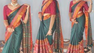 how to make perfect pleats in cotton saree draping tutorial/step by step/wedding specials