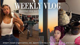 WEEKLY VLOG l setting up my dream closet...