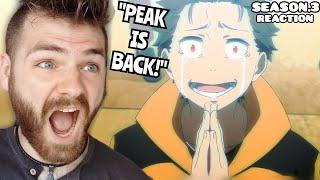 SUBARU IS BACK!!! | RE:ZERO SEASON 3 - EPISODE 1 | New Anime Fan! | REACTION