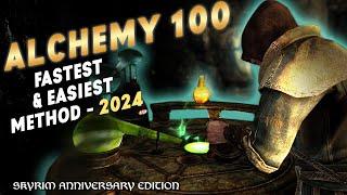 Skyrim Alchemy 100 | FASTEST & EASIEST METHOD | 2024 | Skyrim Anniversary Edition