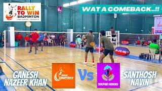 SANTHOSH/NAVIN vs GANESH/NAZEER || Men Doubles || Rally To Win Badminton Pro League - 2024 Erode