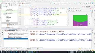 Fix Android resource linking failed in Android Studio