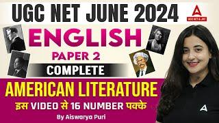 UGC NET English Literature Paper 2 | Complete American Literature by Aishwarya Puri