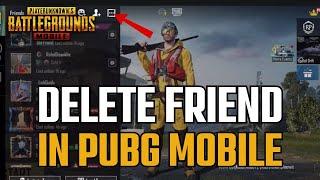 How To DELETE FRIENDS In PUBG Mobile  2025 Full Guide | REMOVE Friends Easily in PUBG Mobile