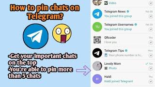 how to pin message in telegram