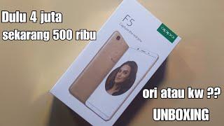 Unboxing oppo f5 4/64 500 ribuan yang lagi banyak beredar di pasaran