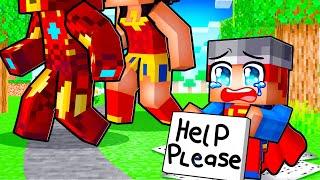 Abandoned By SUPERHERO Family in Minecraft!