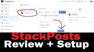 StackPosts Review & Setup Tutorial - Automatic Social Poster Scheduler Facebook Instagram Twitter