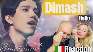 Dimash - HELLO REACT| ITALIAN AND COLOMBIAN REACTION️ subtitles all linguage